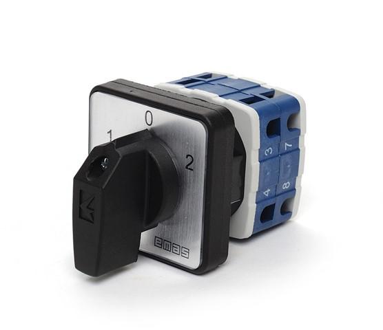 Переключатель реверсивный двухфазный (1-0-2) 25А EMAS PSA025KD234S