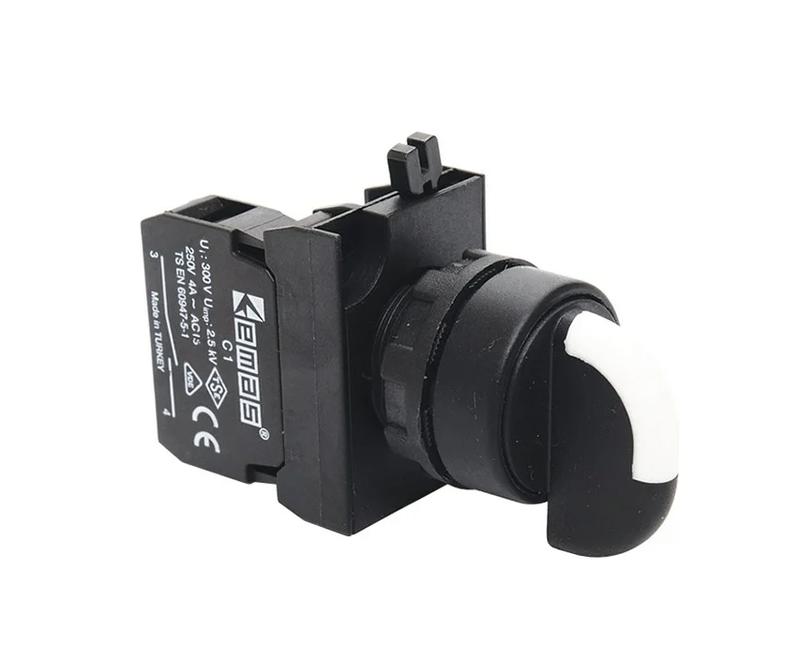 Переключатель 0-1 с фиксацией (1НО+1НЗ) EMAS CP102S20