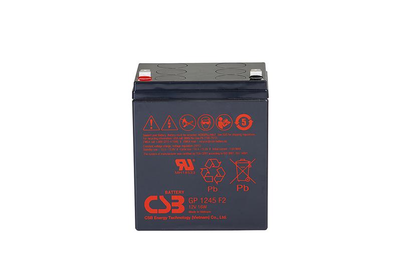 Аккумулятор 12В 4.5А.ч CSB GP1245 F2 (12V16W) CSB