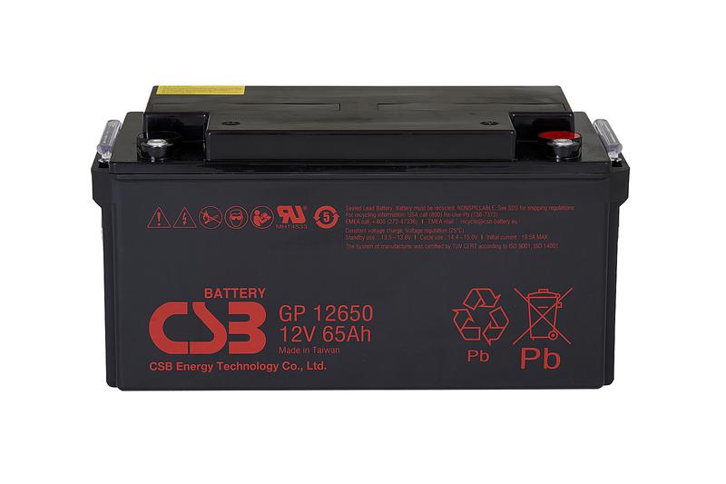 Аккумулятор 12В 65А.ч CSB GP12650 I CSB