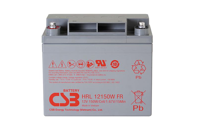 Аккумулятор 12В 38А.ч CSB HRL12150W FR CSB