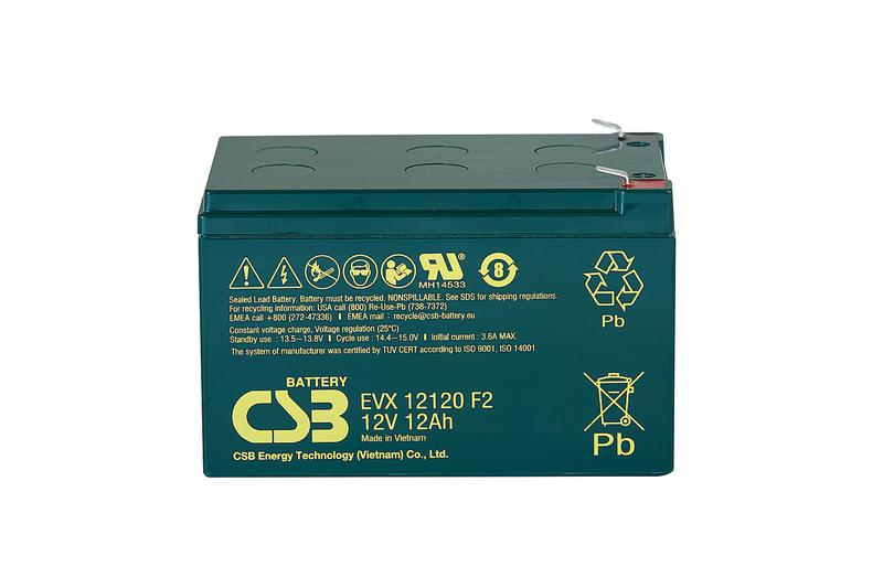 Аккумулятор 12В 12А.ч CSB EVX12120 F2 CSB