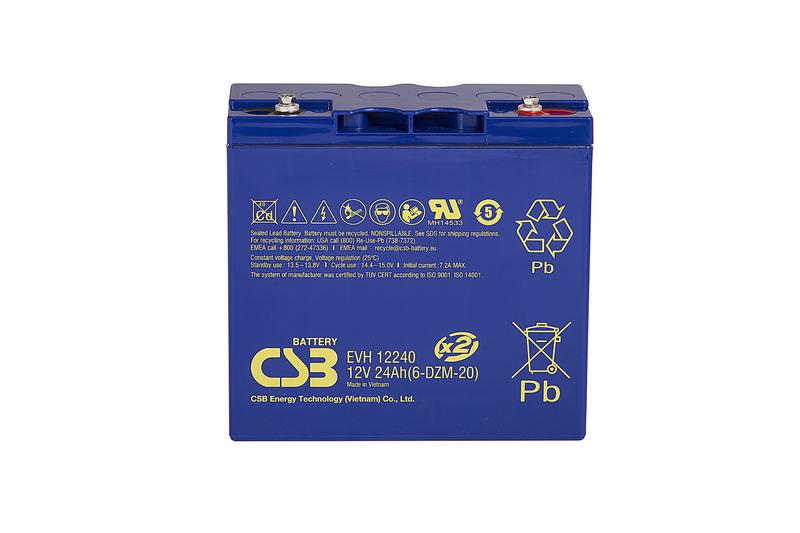 Аккумулятор 12В 24А.ч CSB EVH12240 (x2) CSB