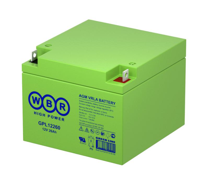 Аккумулятор 12В 26А.ч WBR GPL12260 WBR