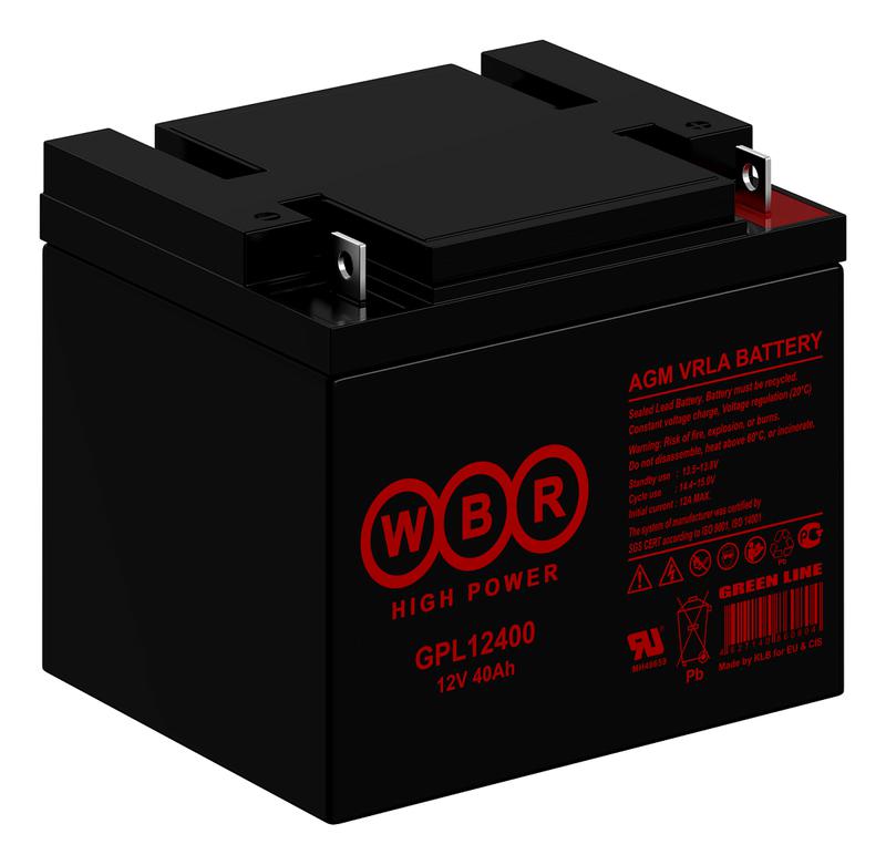Аккумулятор 12В 40А.ч WBR GPL12400 WBR