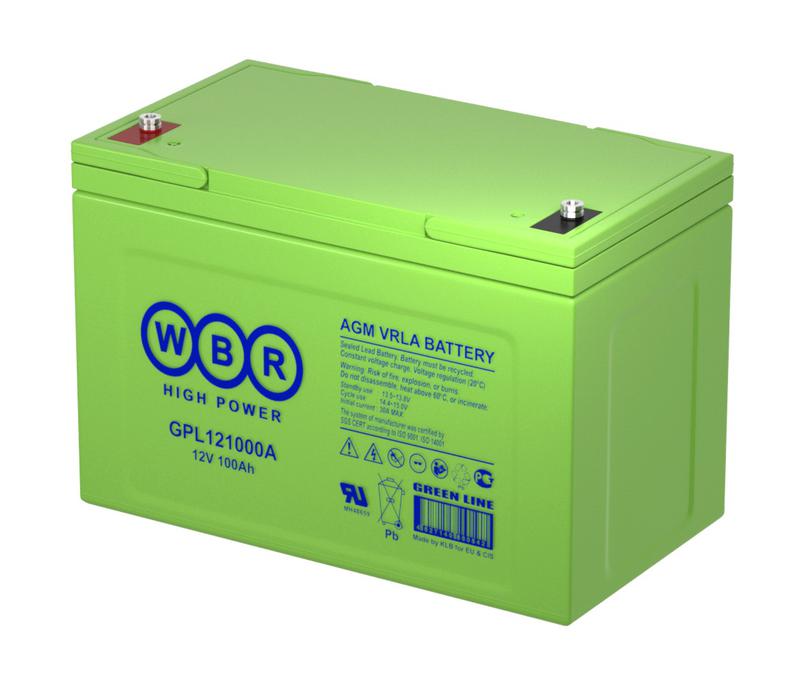 Аккумулятор 12В 100А.ч WBR GPL121000A WBR