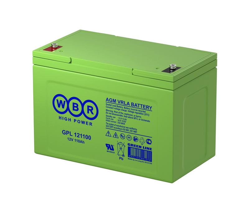 Аккумулятор 12В 110А.ч WBR GPL121100 WBR