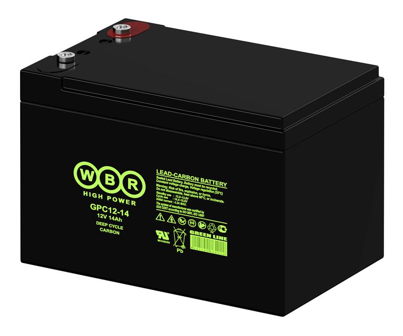 Аккумулятор тяговый 12В 14А.ч WBR GPC12-14 WBR