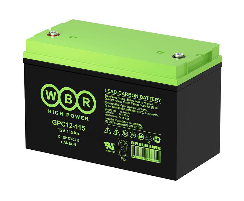 Аккумулятор тяговый 12В 115А.ч WBR GPC12-115 WBR