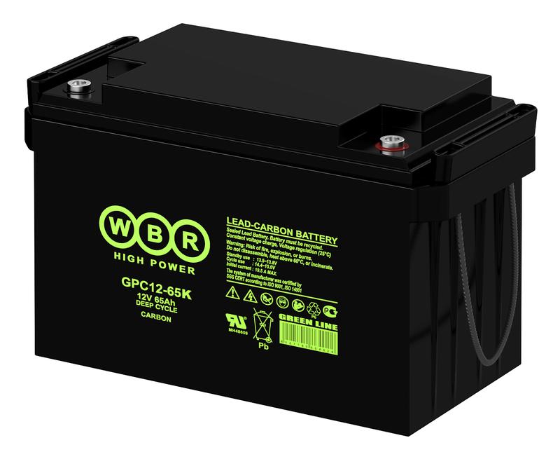 Аккумулятор тяговый 12В 65А.ч WBR GPC12-65K WBR