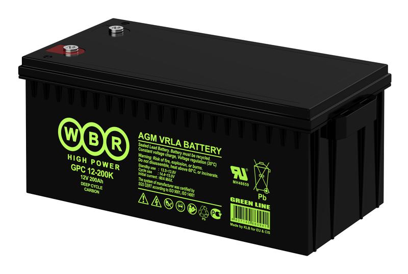 Аккумулятор тяговый 12В 200А.ч WBR GPC12-200K WBR