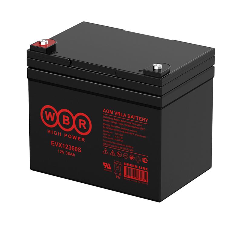 Аккумулятор тяговый 12В 36А.ч WBR EVX12360S WBR