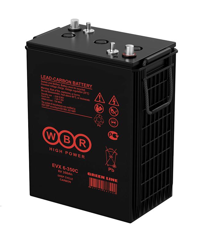 Аккумулятор тяговый 6В 350А.ч WBR EVX6-350C WBR