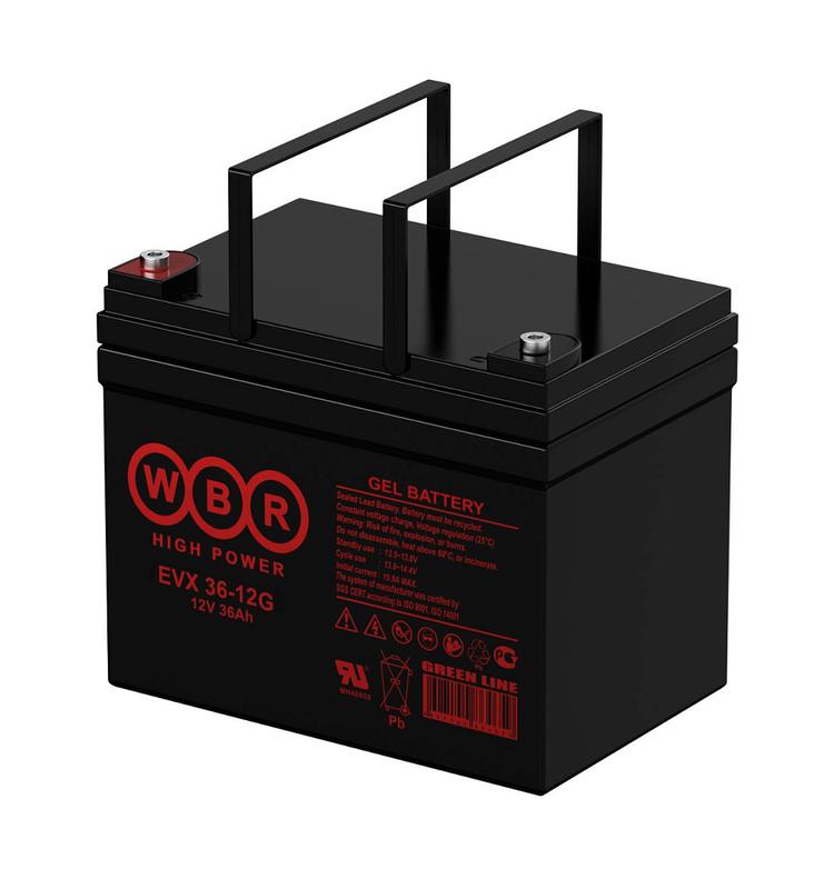 Аккумулятор тяговый 12В 36А.ч WBR EVX36-12G WBR