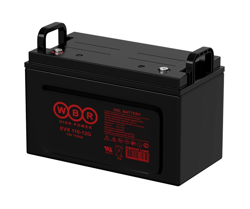 Аккумулятор тяговый 12В 110А.ч WBR EVX110-12G WBR