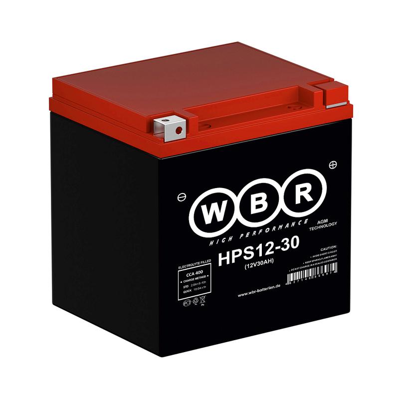 Аккумулятор стартерный 12В 30А.ч WBR HPS12-30 WBR