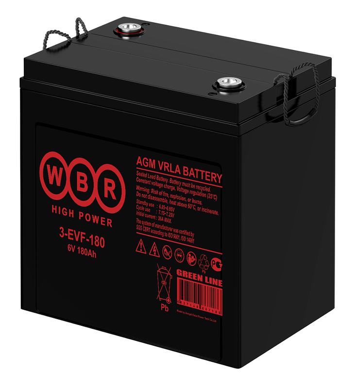 Аккумулятор тяговый 6В 180А.ч WBR 3-EVF-180 WBR