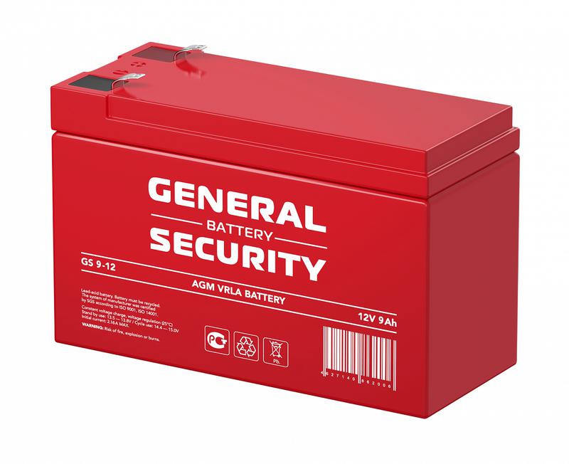 Аккумулятор 12В 9А.ч General Security GS9-12