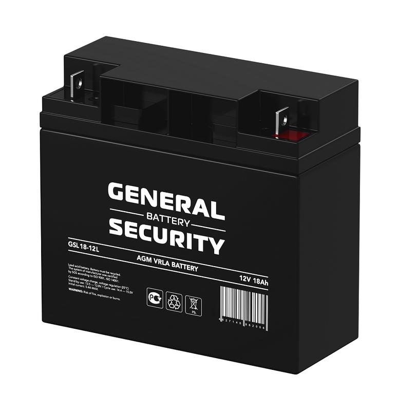 Аккумулятор 12В 18А.ч General Security GSL18-12L
