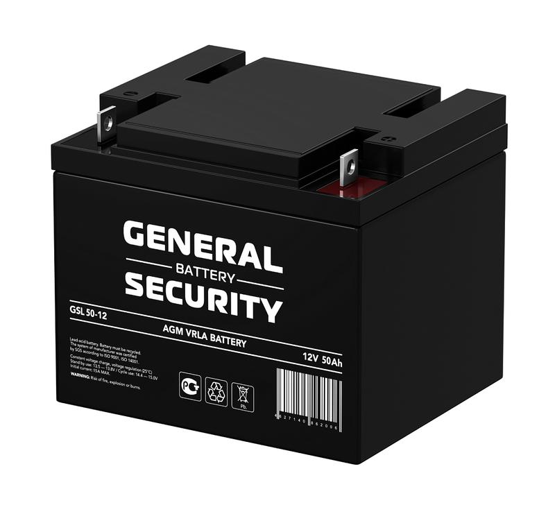 Аккумулятор 12В 50А.ч General Security GSL50-12