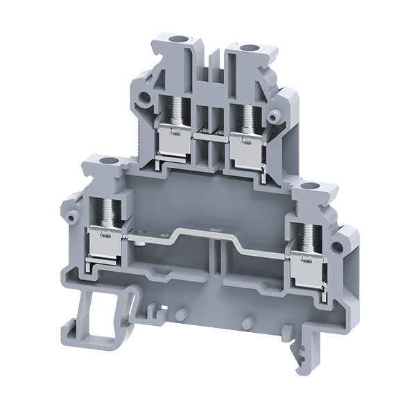 Клемма двухъярусная винтовая OptiClip ODL-2.5-2L-I сер. КЭАЗ 289801