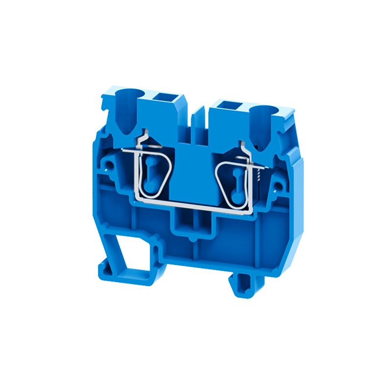 Мини-клемма проходная пружинная OptiClip CXM-2.5-I-BU-24A-(0.2-2.5) син. КЭАЗ 331822