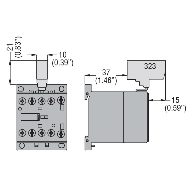 Перемычка OptiStart K-MX-323 на 2 полюса для мини-контакторов M КЭАЗ 335878
