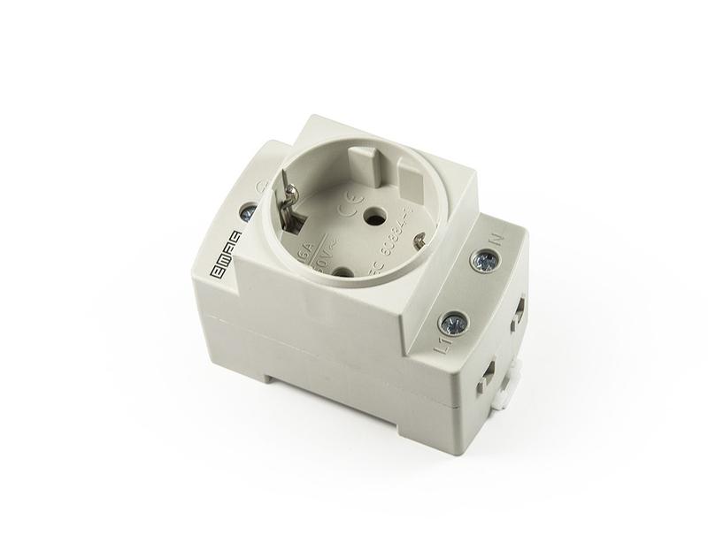 Розетка на дин-рейку EMAS EPREU2G