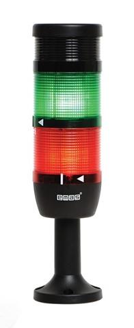 Колонна сигнальная 70мм светодиод (24VDC)+зуммер 90 дБ красн./зел. EMAS IK72L024ZM01