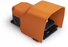 Педаль с защитной крышкой (1НО+1НЗ) оранж. EMAS PDKS11BX10T