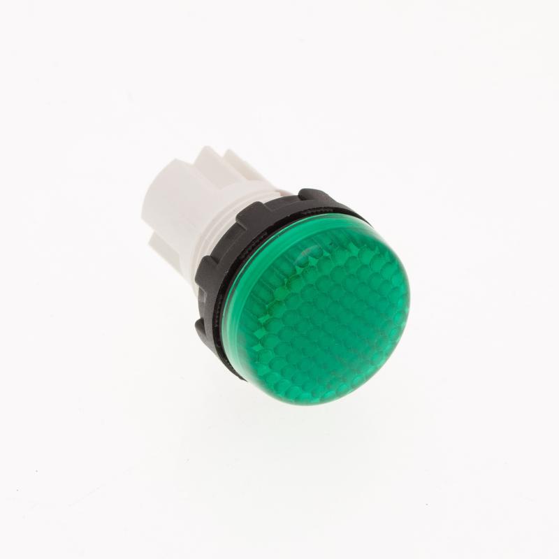 Арматура сигнальная 22мм 220В со светодиодом зел. EMAS S222LY