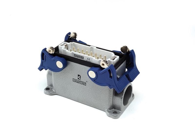 Вилка 4-фиксатора 2-боковых ввода 16 полюсов 16А EMAS EBM16FD24