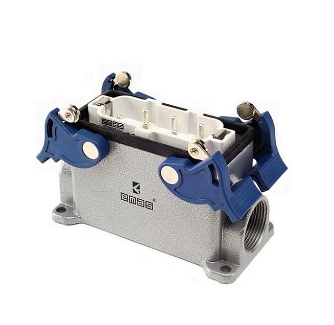 Вилка 4-фиксатора боковой ввод 6 полюсов 35А EMAS EBM606FD14