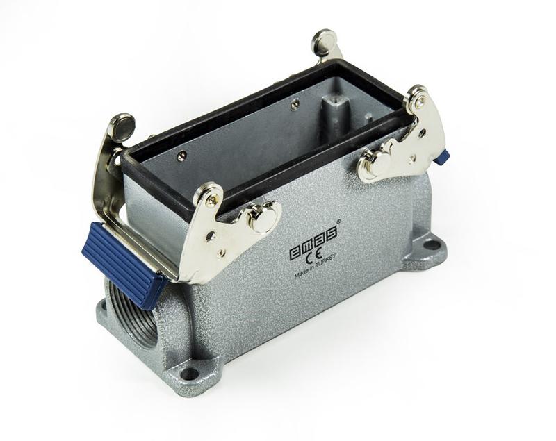 Корпус пустой16 полюсов 16А металлические скобы крепления EMAS EBM16GD27