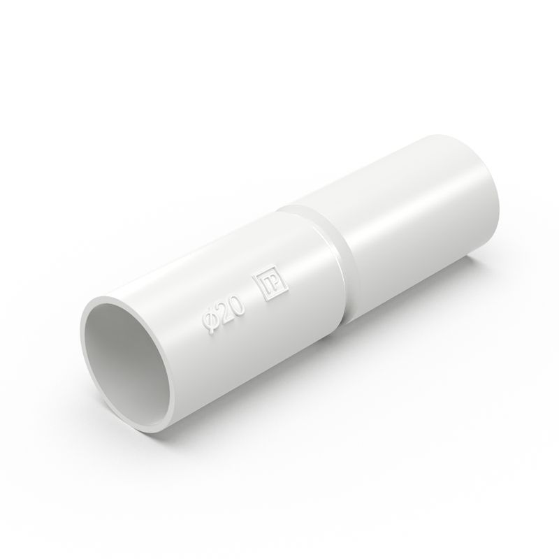Патрубок-муфта d20мм бел. Промрукав PR.01720б