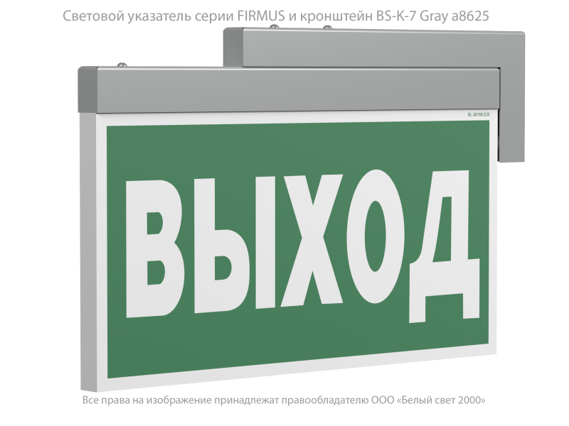 Оповещатель пожарный световой BS-FIRMUS-10-F1-24 Gray Белый свет a22651
