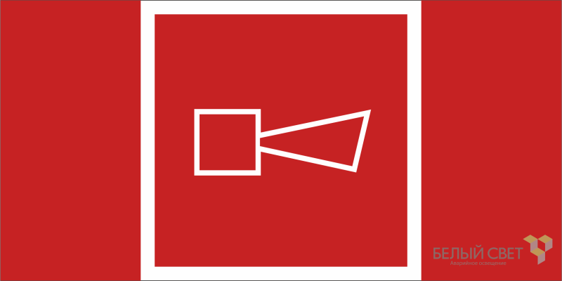 Знак безопасности BL-2010B.F11 "Звуковой оповещатель пожарной тревоги" Белый свет a19744