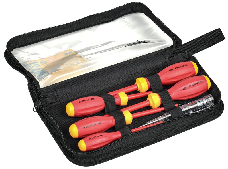 Набор отверток диэлектрических K3 (6 предметов) ARMA2L 3 IEK A2L3-NS30-K3-06