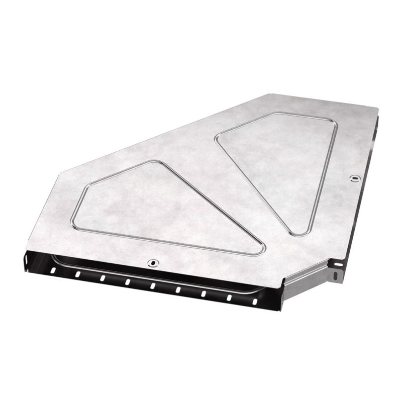 Угол для лотка горизонтальный 90град. 500х50 с крышкой Стандарт Промрукав PR16.0625