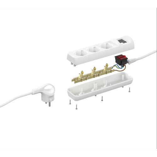 Удлинитель 3х3м с заземл. с выкл. ПВС 3х1.5 16А U-3es-3m-3x1.5 Эра Б0044040