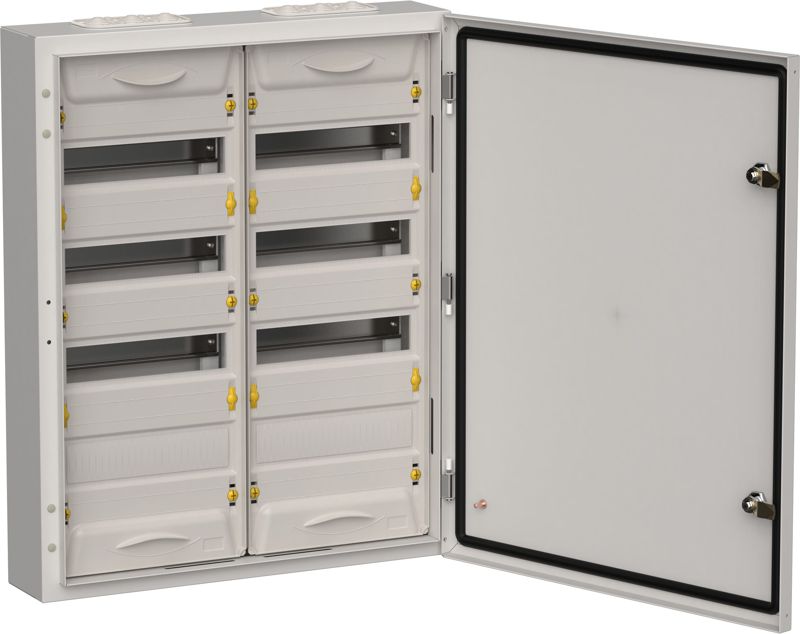 Корпус ЩРн-96 (2х48) TITAN 5 710х570х140 IP54 метал. сер. IEK TI5-50-N-2X048-54-7035