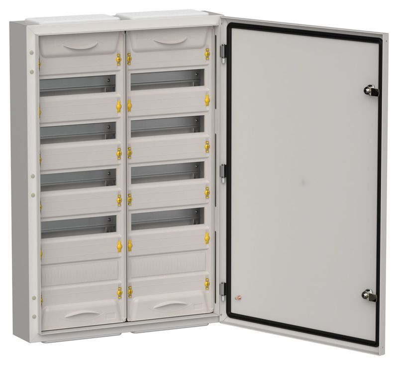 Корпус ЩРн-120 (2х60) TITAN 5 835х570х140 IP54 метал. сер. IEK TI5-50-N-2X060-54-7035