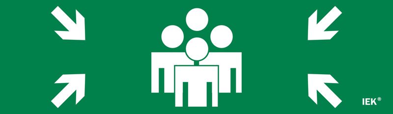 Этикетка самоклеящаяся 310х90мм "Место сбора" IEK LPC10-1-31-09-MSTS