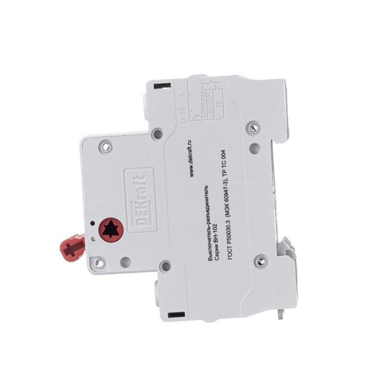 Выключатель-разъединитель 2п 63А ВН-102 DEKraft 17007DEK