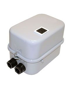 Пускатель электромагнитный ПМ12-025210 У2 В 25А 220В/50Гц 1НО IP54 нереверсивный с реле РТТ-131 21.3-25.0А в корпусе с кнопкой R Электротехник ET000229