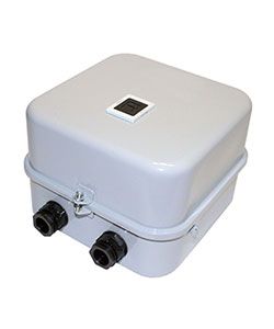 Пускатель электромагнитный ПМ12-025611 У2 В 25А 380В/50Гц 2НО+4НЗ IP54 реверсивный с реле 21.3-25.0А в корпусе с кнопкой R Электротехник ET004599