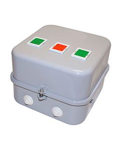 Пускатель электромагнитный ПМ12-025661 У3 В 25А 380В/50Гц 2НО+4НЗ IP40 реверсивный с реле РТТ-131 21.3-25.0А в корпусе с кнопками ПУСК + СТОП + R Электротехник ET003145