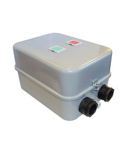 Пускатель электромагнитный ПМ12-063121 У2 В 63А 380В/50Гц 2НО+2НЗ IP54 нереверсивный без реле в корпусе с кнопками ПУСК + СТОП Электротехник ET000156