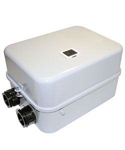 Пускатель электромагнитный ПМ12-063211 У2 В 63А 220В/50Гц 2НО+2НЗ IP54 нереверсивный с реле РТТ-231 53.5-63.0А в корпусе с кнопкой R Электротехник ET000163