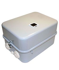 Пускатель электромагнитный ПМ12-063241 У3 В 63А 220В/50Гц 2НО+2НЗ IP40 нереверсивный с реле РТТ-231 53.5-63.0А в корпусе с кнопкой R Электротехник ET000167